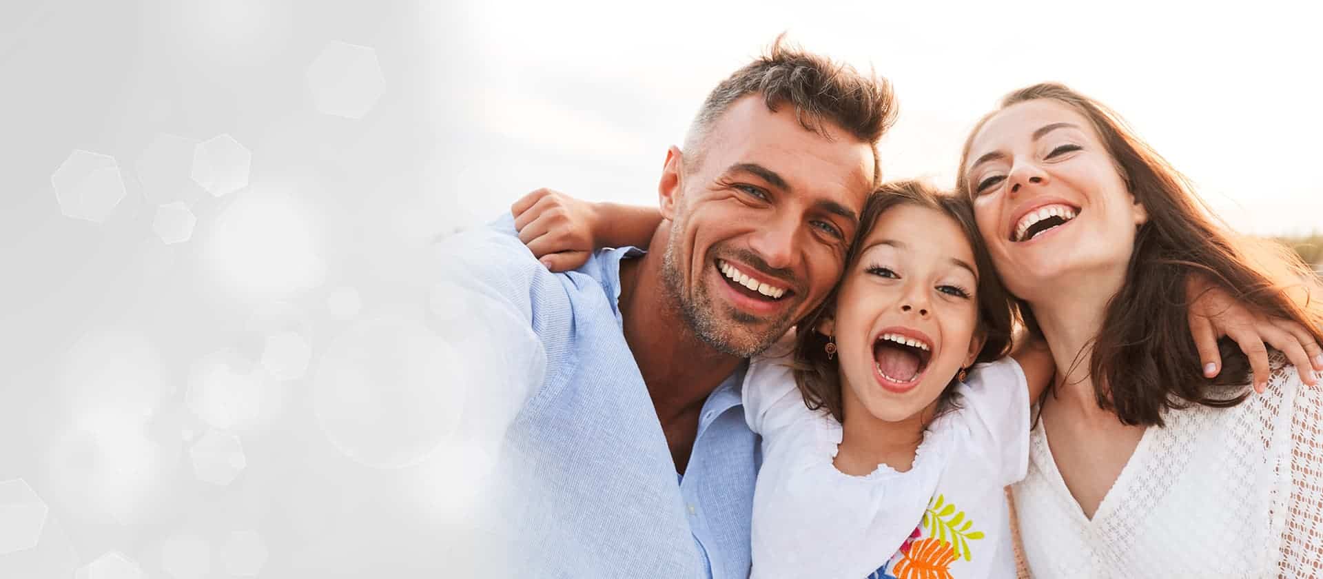 Family smiling after dental care